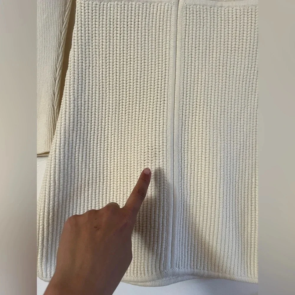 Self-Portrait Knit Cut Out Tunic Dress - Picture 9 of 10
